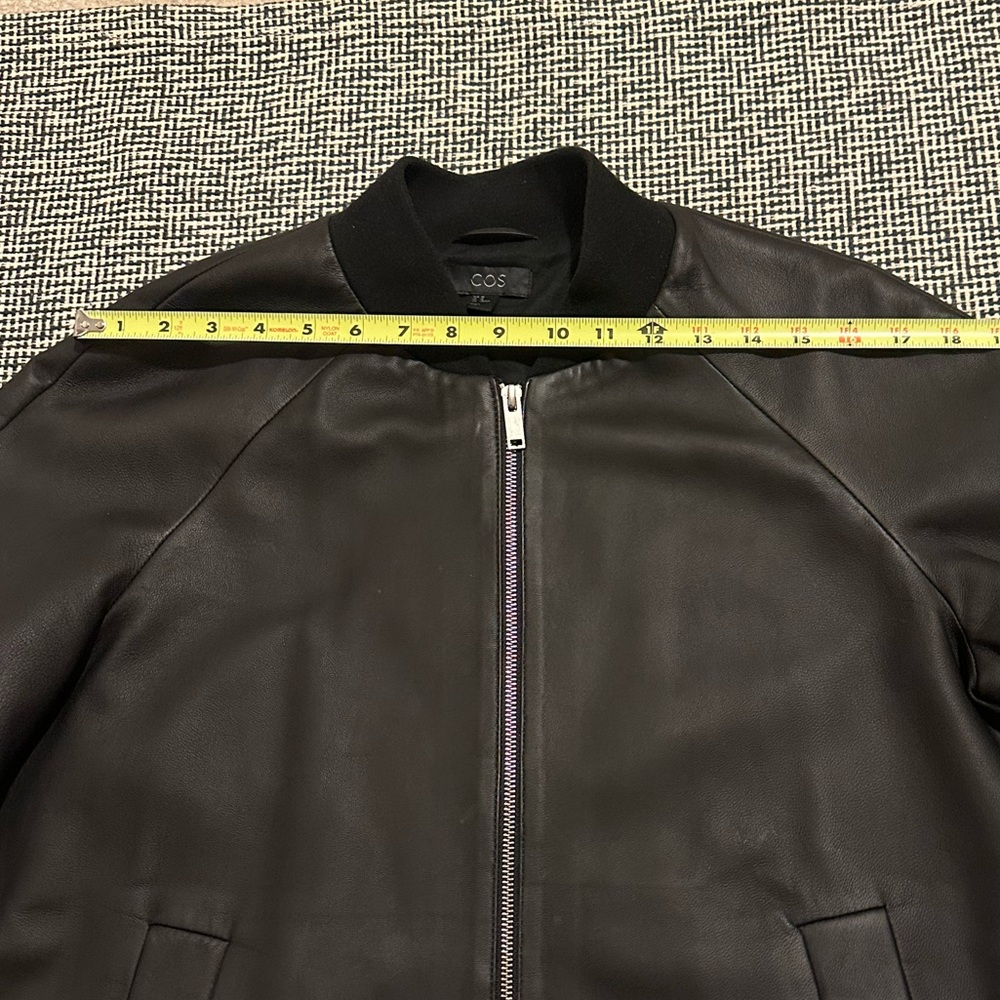 COS A-Line leather Jacket - Picture 7 of 12